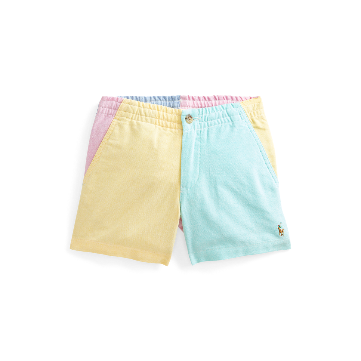 Deals Vintage Polo Ralph Lauren Size 35 Pastel Colorblock Striped Shorts USA Made