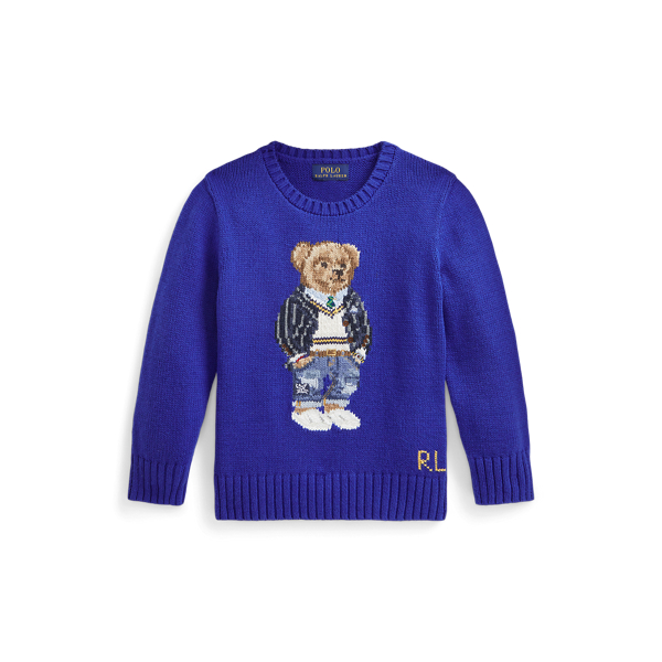 Polo Bear Cotton Jumper Boys 1.5-6 Years 1