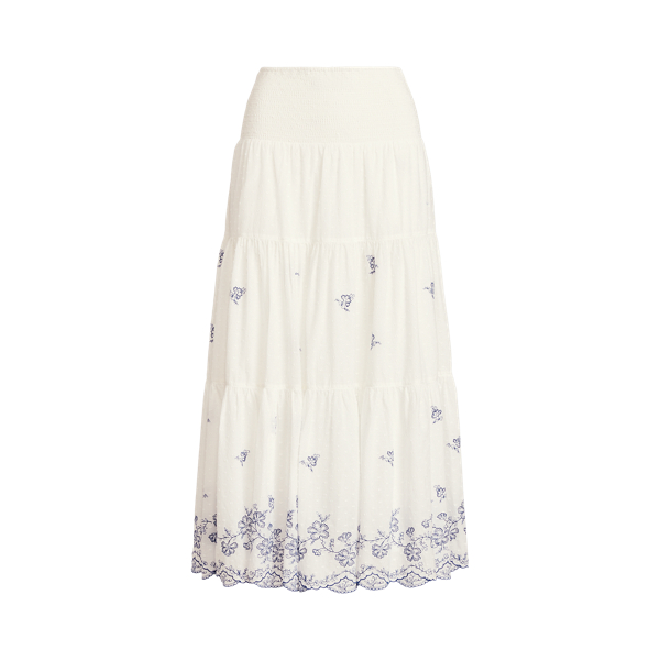 Embroidered Cotton Skirt Lauren 1