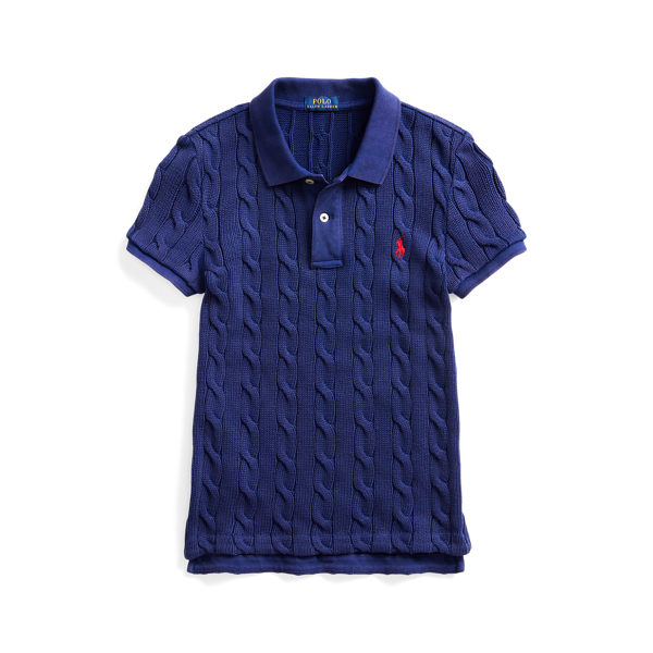 Cable-Knit Polo Shirt Polo Ralph Lauren 1