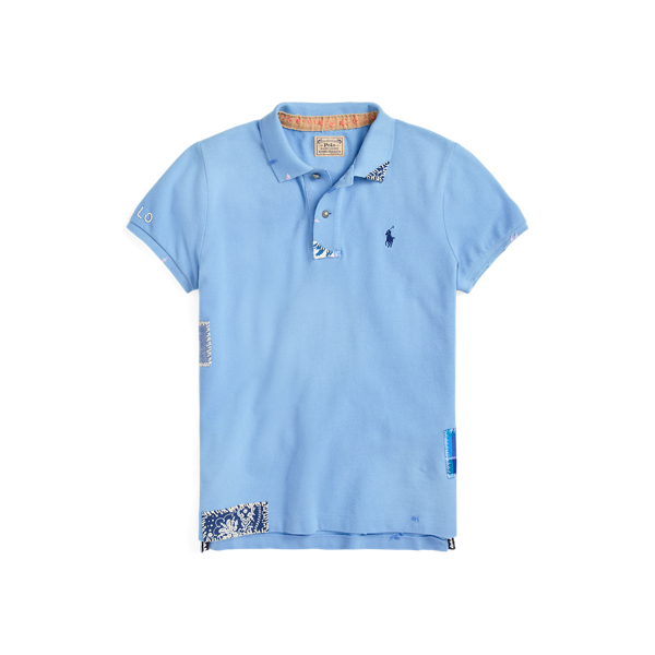 Skinny Fit Patchwork Polo Shirt Polo Ralph Lauren 1