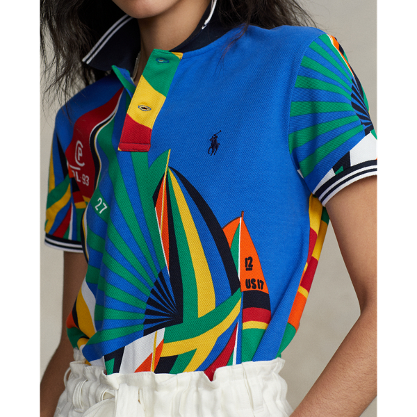 Nautical Sail Print Classic Fit Graphic Polo Shirt Polo Ralph Lauren 6