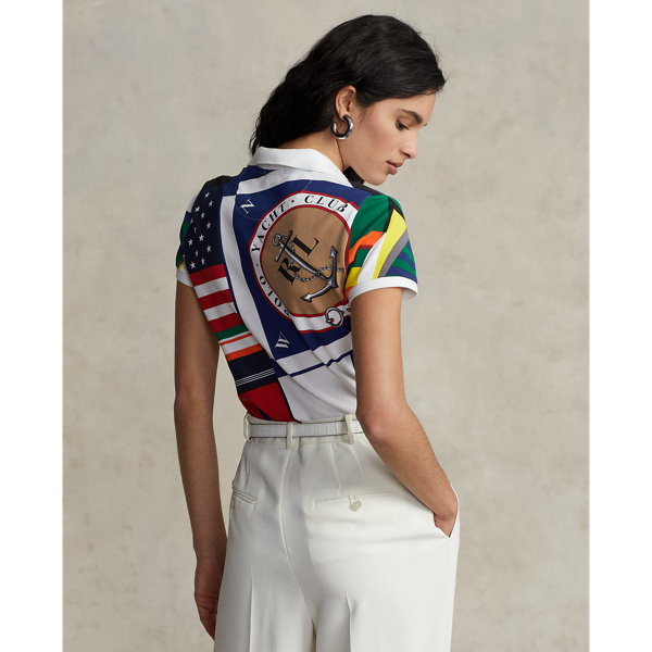 Polo coupe cintr&eacute;e &agrave; motif nautique Polo Ralph Lauren en Motif nautique Quadi 5