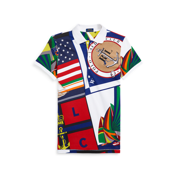 Polo coupe cintr&eacute;e &agrave; motif nautique Polo Ralph Lauren en Motif nautique Quadi 2