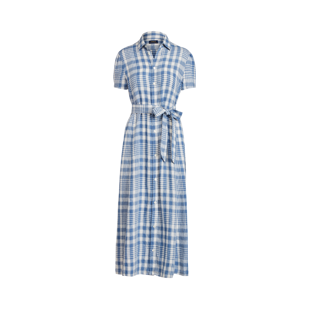 Plaid Linen Shirtdress
