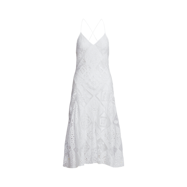 Patchwork Crochet V-Neck Dress Polo Ralph Lauren 1