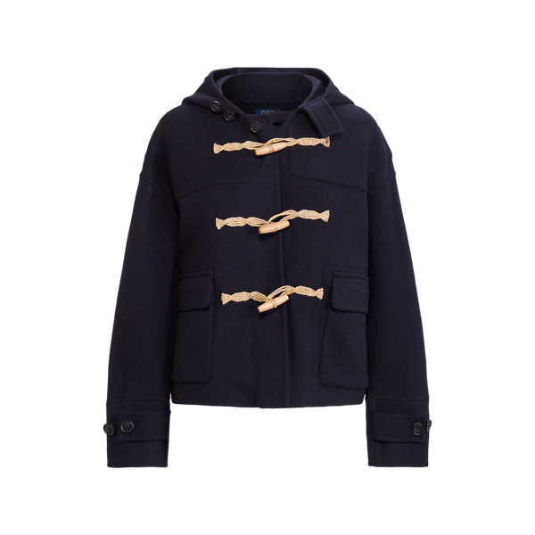 Double-Knit Hooded Toggle Coat Polo Ralph Lauren 1