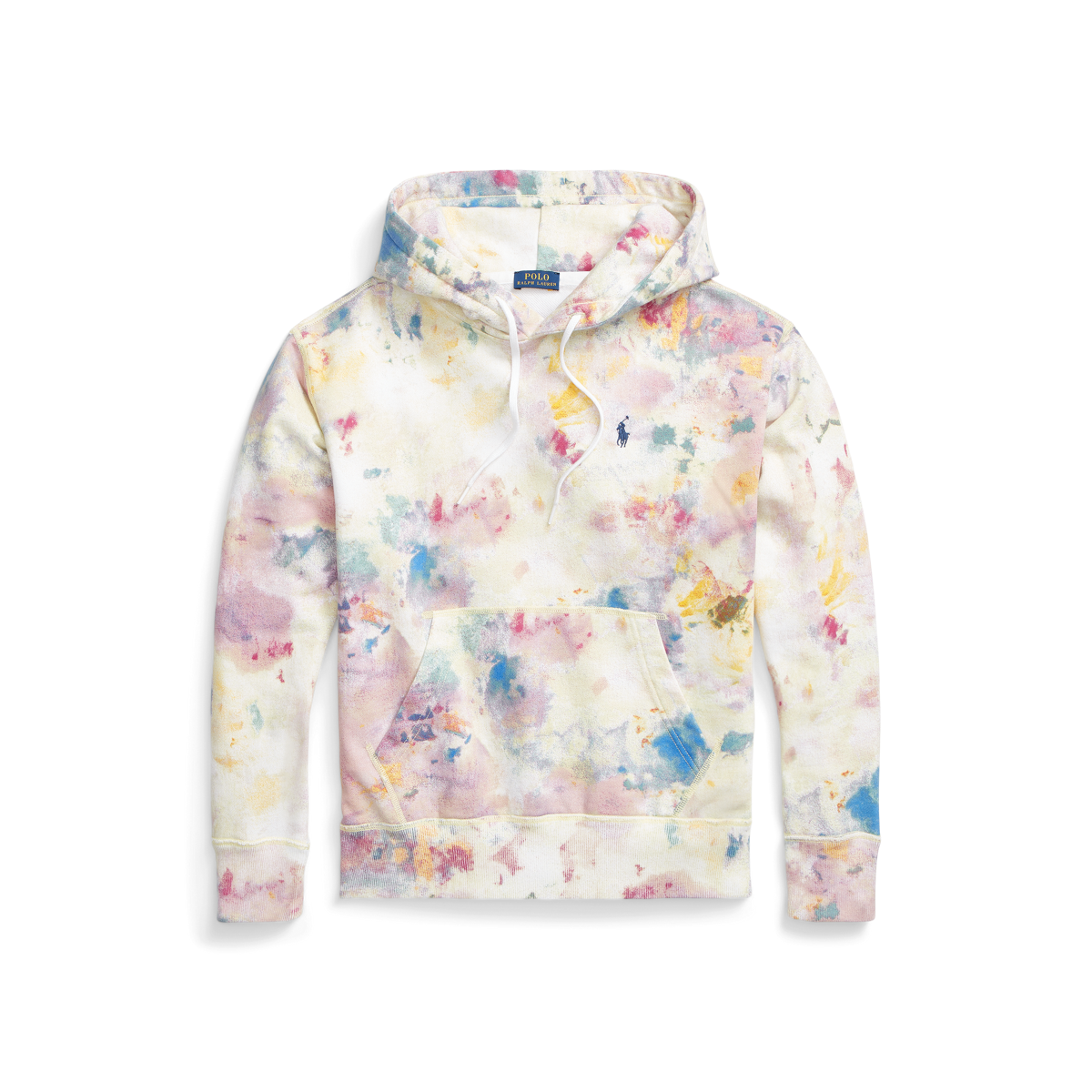 Paint Splatter Print Terry Hoodie