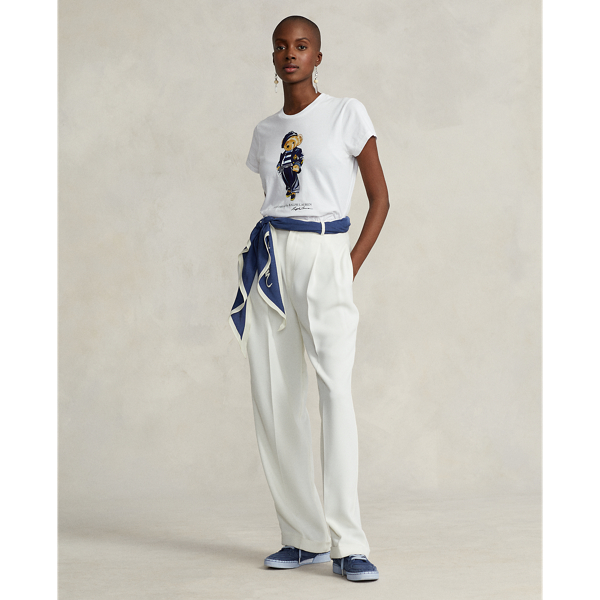 Jersey-T-Shirt mit Beret Polo Bear Polo Ralph Lauren in Wei&szlig; 4