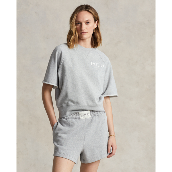 Short sleeve fleece sweatshirts hotsell