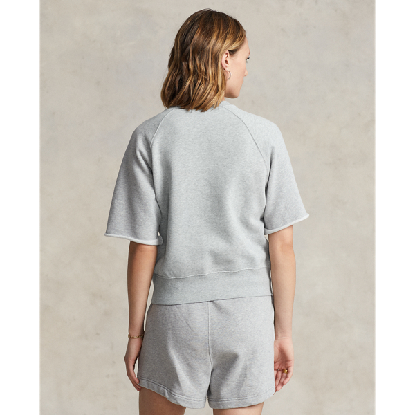 Logo Fleece Short-Sleeve Sweatshirt for Women | Ralph Lauren® BO