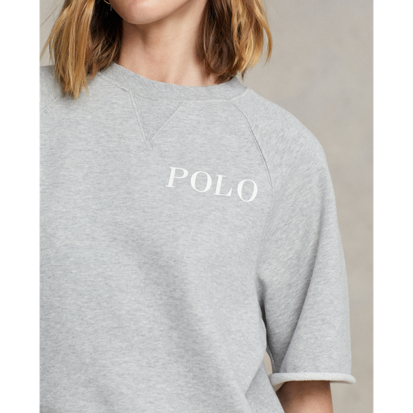 Andover Heather Logo Fleece Short-Sleeve Sweatshirt Polo Ralph Lauren 5