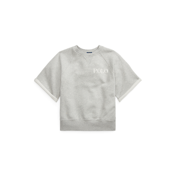Andover Heather Logo Fleece Short-Sleeve Sweatshirt Polo Ralph Lauren 2