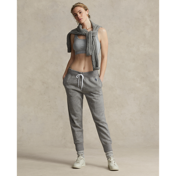 Andover Heather Repeat-Logo Rib-Knit Bralette Polo Ralph Lauren 4