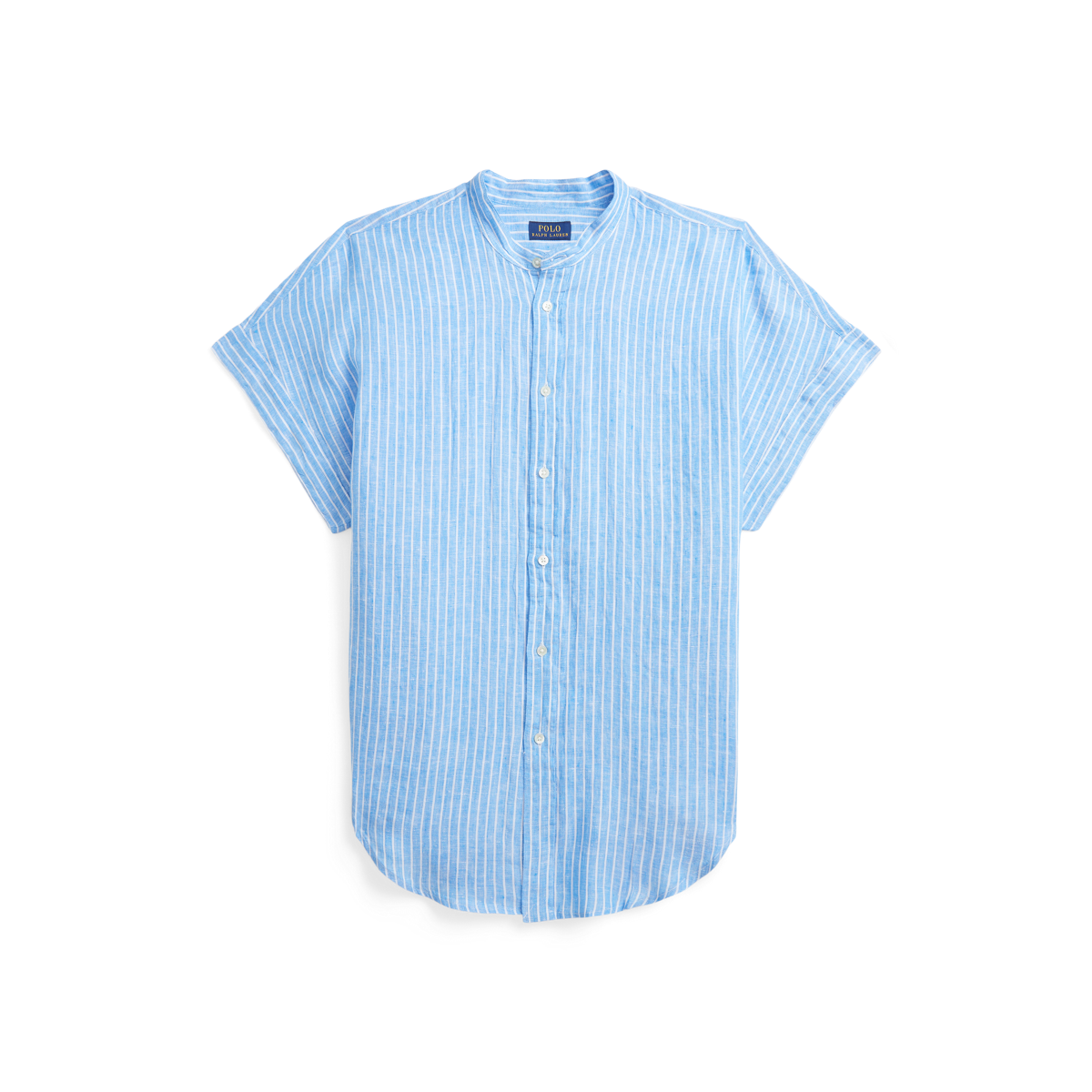 Striped Linen Short Sleeve Shirt