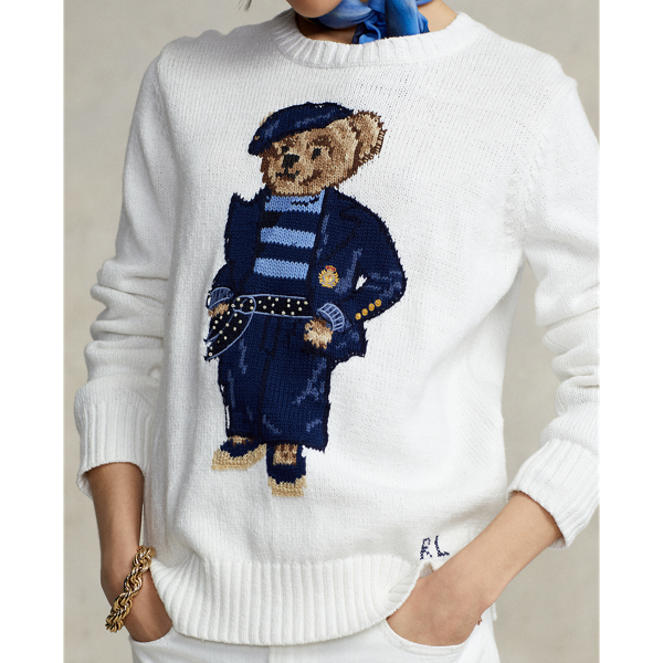 Pullover mit Polo Bear Polo Ralph Lauren in Wei&szlig; multi 6