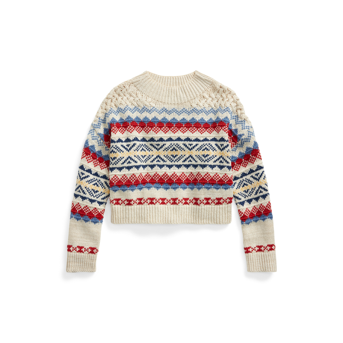 Women s Fair Isle Cotton Blend Sweater Ralph Lauren