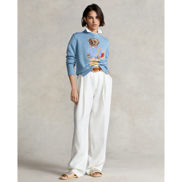 Chambray Multi Summer Cable Polo Bear Jumper Polo Ralph Lauren 4