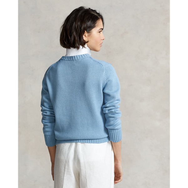 Chambray Multi Summer Cable Polo Bear Jumper Polo Ralph Lauren 5