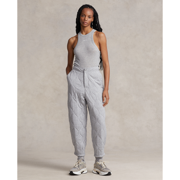 Andover Heather Ribbed Racerback Tank RLX 4