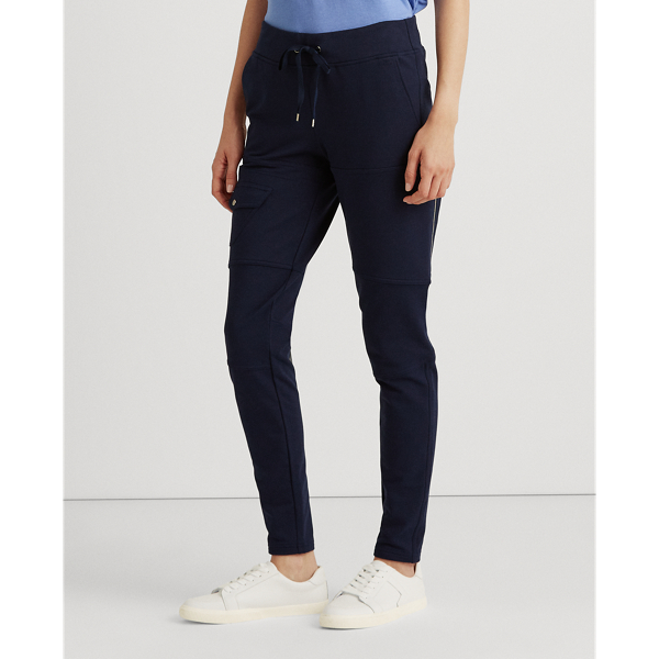 French terry joggingbroek Lauren in Refined Navy 4