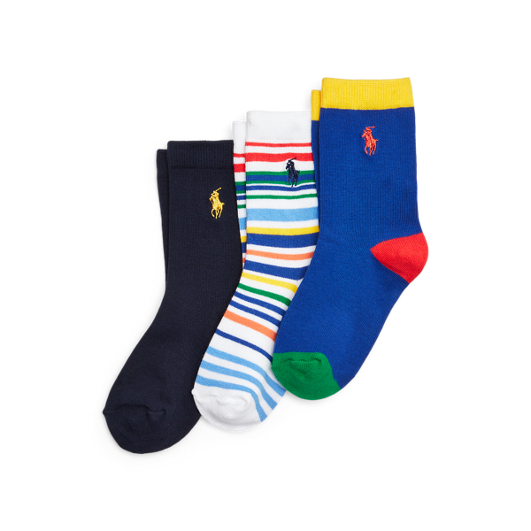 Colour-Blocked Crew Sock 3-Pack