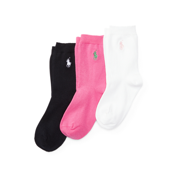 Flat-Knit Crew Sock 3-Pack