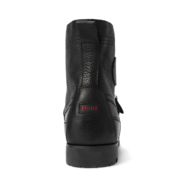 Black Ranger Grained Leather Boot Polo Ralph Lauren 5