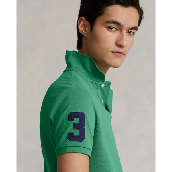 Raft Green Custom Slim Fit Triple-Pony Polo Shirt Polo Ralph Lauren 6