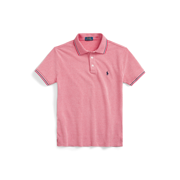 RL 2000 Red/White Slim Fit Stretch Birdseye Polo Shirt Polo Ralph Lauren 2