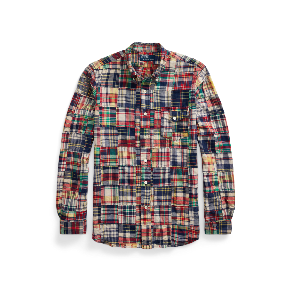 Online Polo custom made patchwork shirt