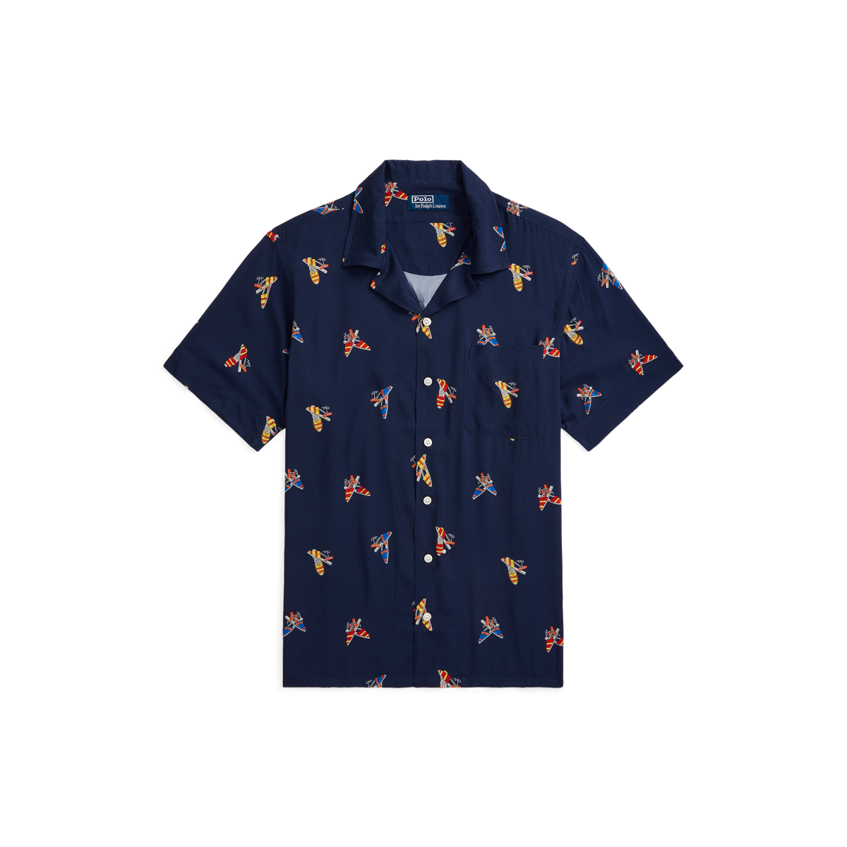 トップス POLO RALPH LAUREN Classic Fit CAMP SHIRT Polo Ralph Lauren Men's Classic-Fit Linen-Cotton Camp Shirt