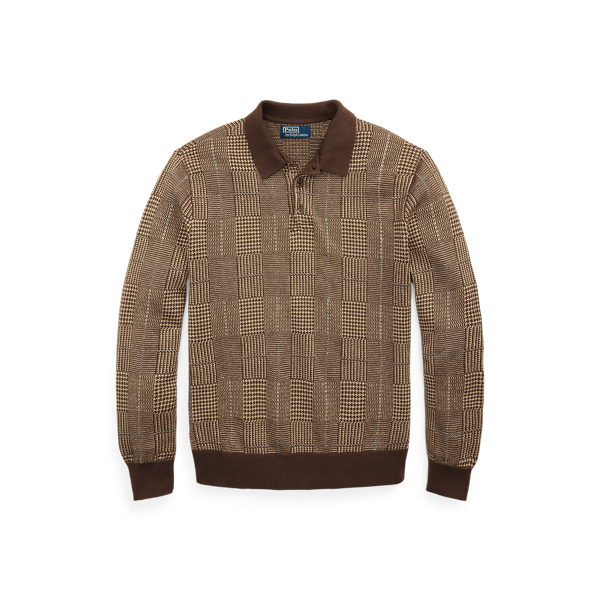 Glen Plaid Cotton-Blend Jumper Polo Ralph Lauren 1