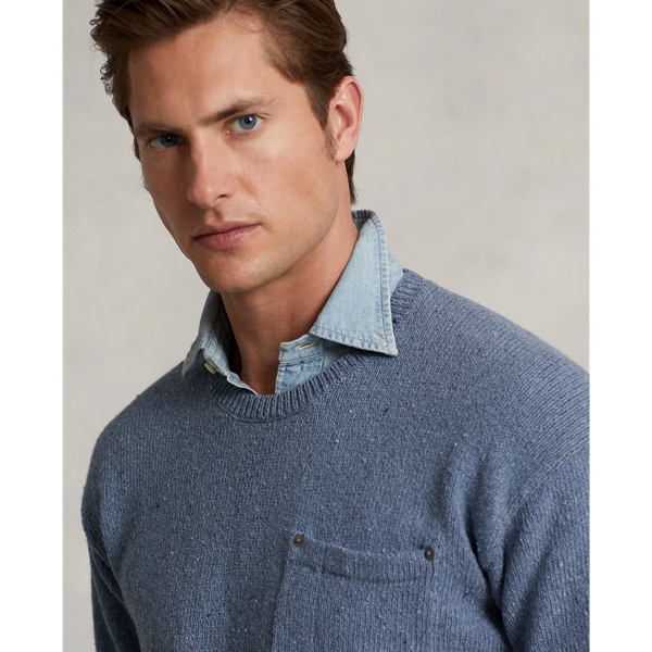 Mid Blue Cotton Pocket Sweater Polo Ralph Lauren 6