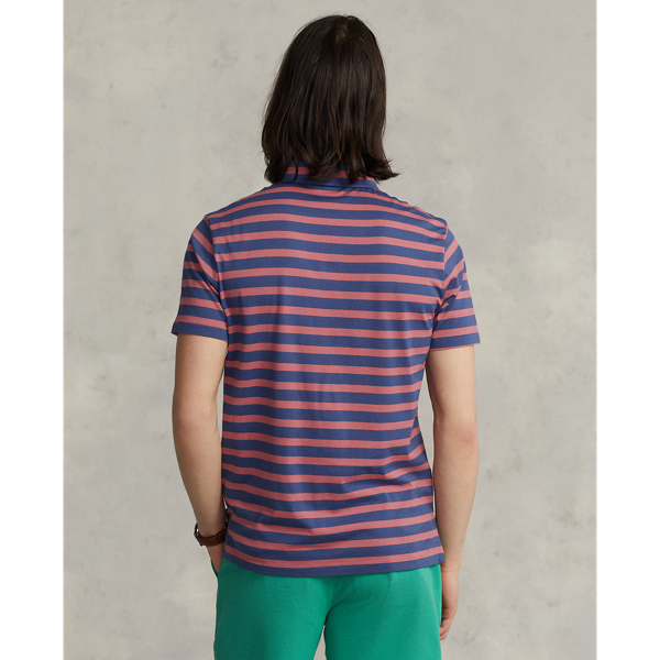 Adirondack Berry/Navy Striped Jersey Pocket Polo Shirt Polo Ralph Lauren 5