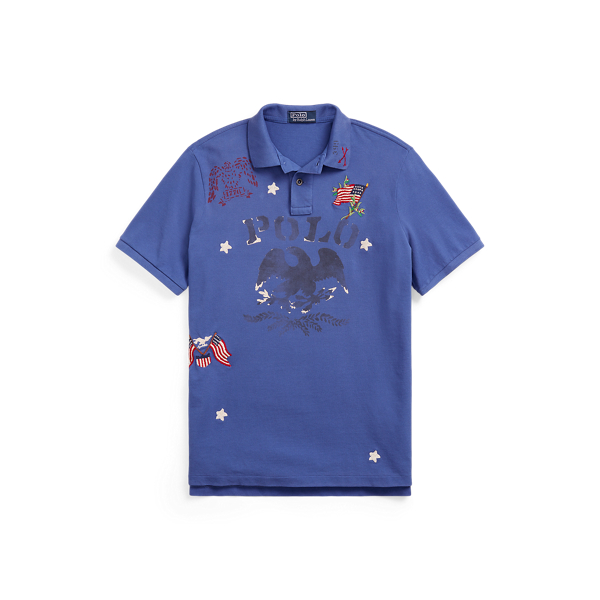 Classic Fit Mesh Graphic Polo Shirt Polo Ralph Lauren 1
