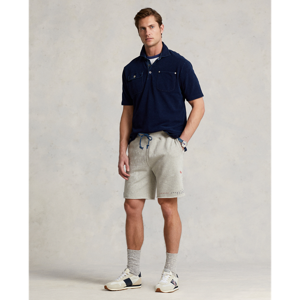 Dark Indigo Classic Fit Indigo Mesh Polo Shirt Polo Ralph Lauren 4
