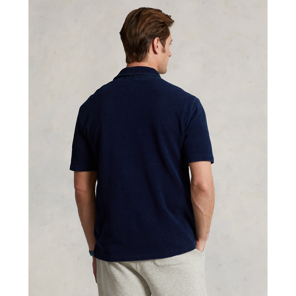 Dark Indigo Classic Fit Indigo Mesh Polo Shirt Polo Ralph Lauren 5
