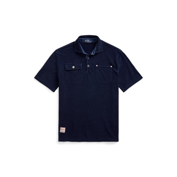 Dark Indigo Classic Fit Indigo Mesh Polo Shirt Polo Ralph Lauren 2