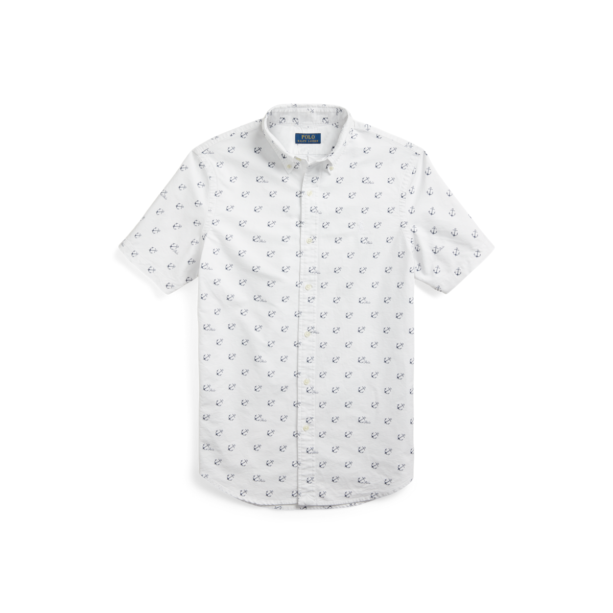 Classic Fit Anchor Logo Oxford Shirt