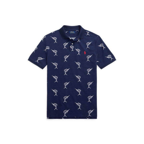 Classic Fit Sailfish-Print Mesh Shirt Polo Ralph Lauren 1