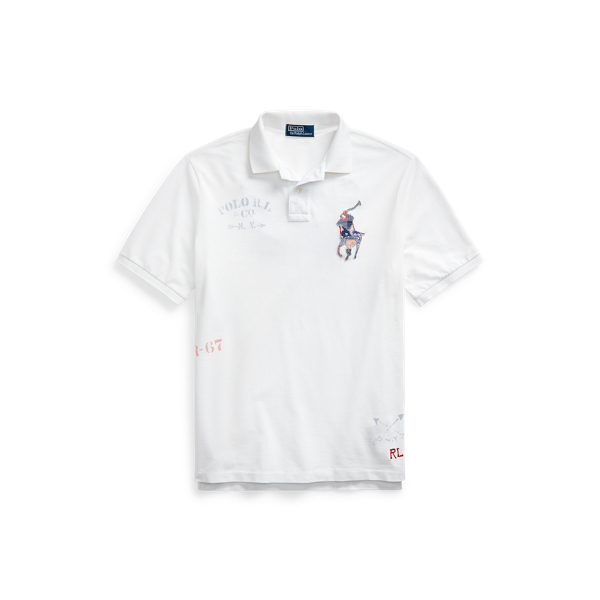 Classic Fit Big Pony Mesh Polo Shirt Polo Ralph Lauren 1