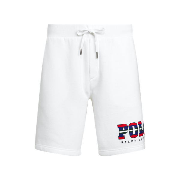 White 8.5-Inch Logo Fleece Short Polo Ralph Lauren 2