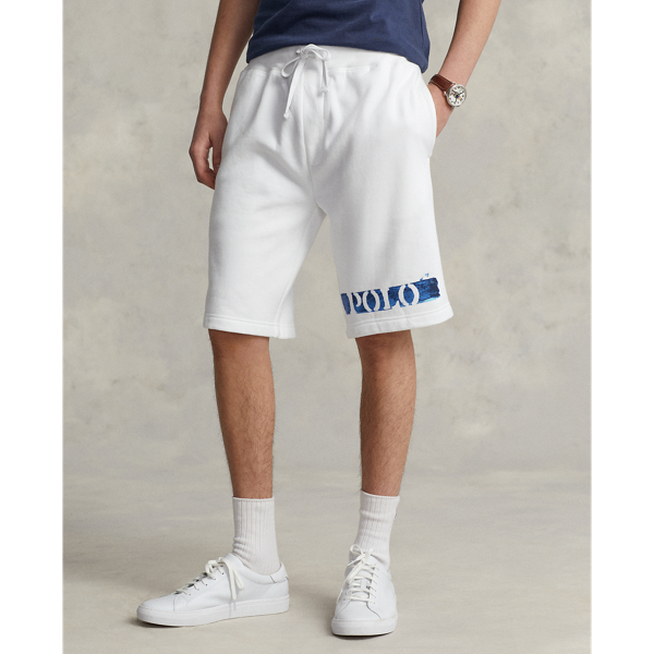 White 9.5-Inch Logo Fleece Short Polo Ralph Lauren 3