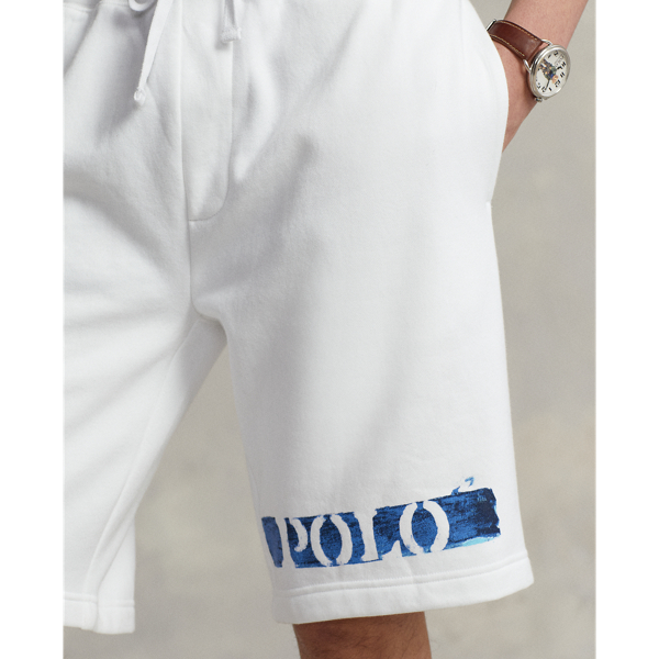 White 9.5-Inch Logo Fleece Short Polo Ralph Lauren 5