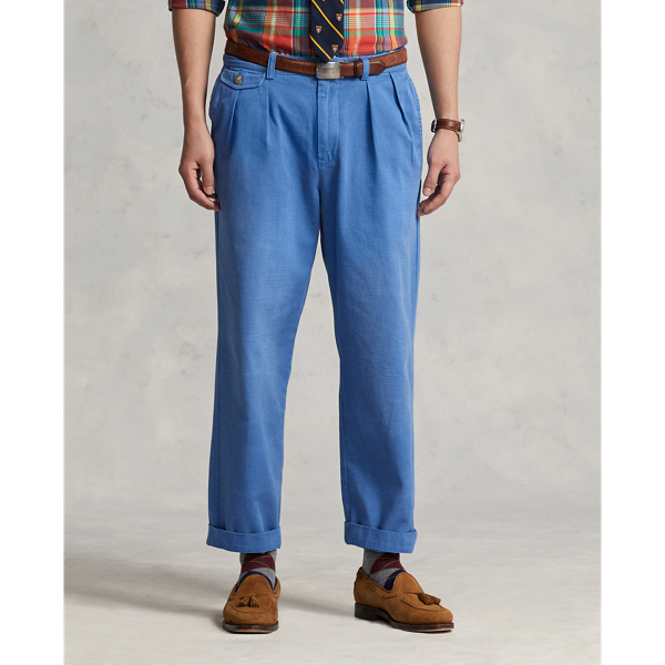 Retreat Blue Whitman Relaxed Fit Pleated Chino Pant Polo Ralph Lauren 4