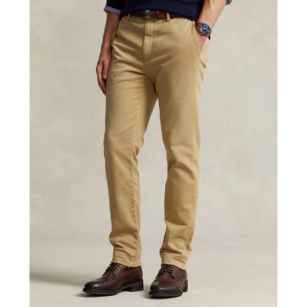 Khaki Hill Stretch Slim Fit Knitlike Chino Pant Polo Ralph Lauren 4