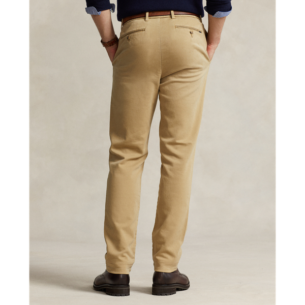 Khaki Hill Stretch Slim Fit Knitlike Chino Pant Polo Ralph Lauren 5