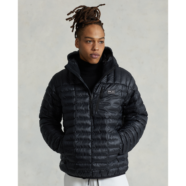 Polo Black Water-Repellent Half-Zip Jacket RLX 1