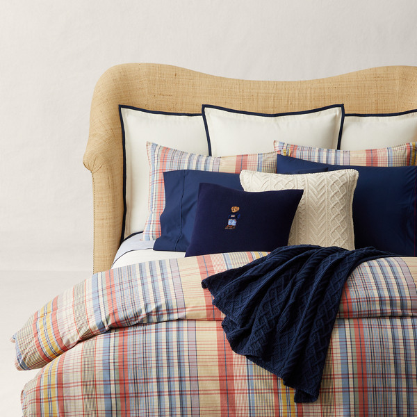 Sienna Summer Hill Plaid Duvet Cover Ralph Lauren Home 6